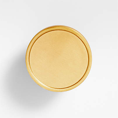 Bria Flat Round Brass Knob