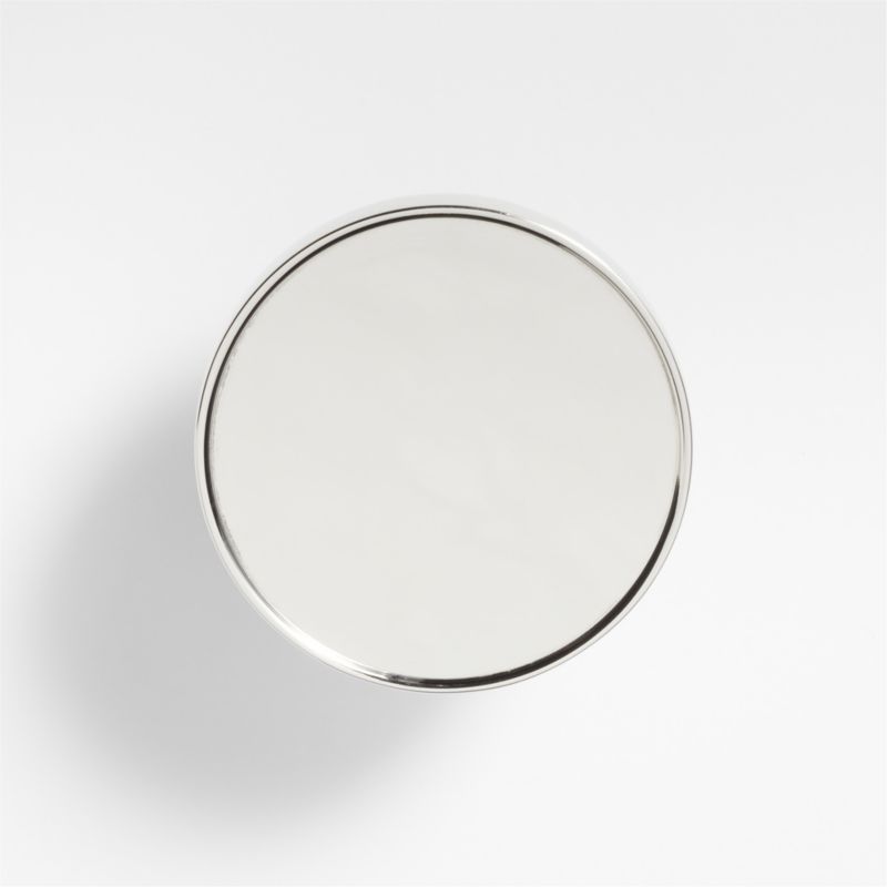 Bria Flat Round Polished Nickel Knob + Reviews | Crate & Barrel Canada