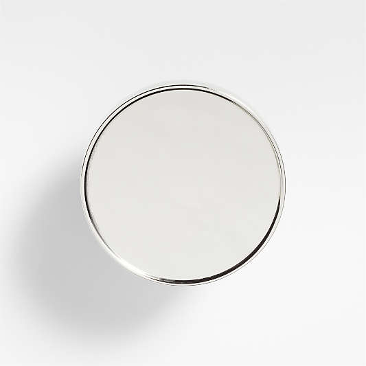 Bria Flat Round Polished Nickel Knob