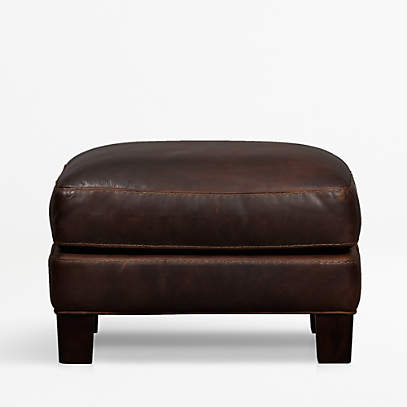 Briarwood Leather Ottoman Reviews, Leather Ottoman Brown