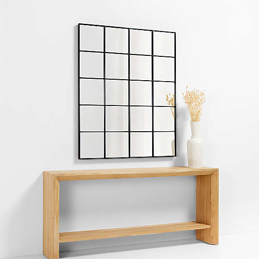 Bridget Classic Rectangular Window Pane Wall Mirror 45"x55"