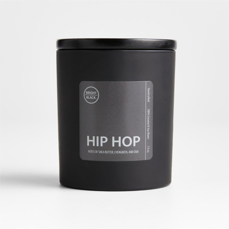 Bright Black Hip Hop Evergreen and Oud Scented Candle - image 2 of 4