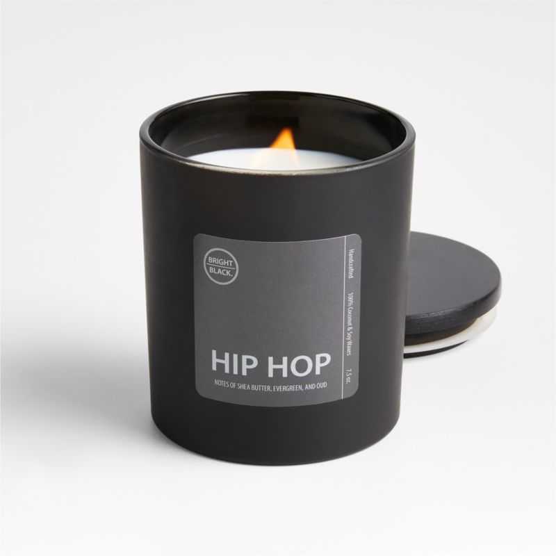 Bright Black Hip Hop Evergreen and Oud Scented Candle + Reviews