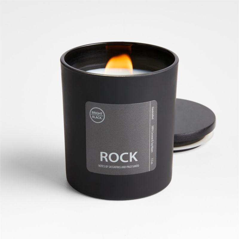 Bright Black Rock Sassafras and Palo Santo Scented Candle + Reviews