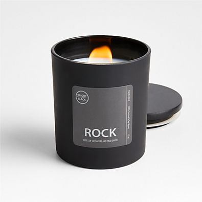 View Bright Black Rock Sassafras and Palo Santo Scented Candle details