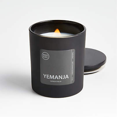 Bright Black Yemanja Ocean Scented Candle