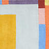 Neutral Colorblock Border Geometric Rug 5x8 + Reviews | Crate & Kids