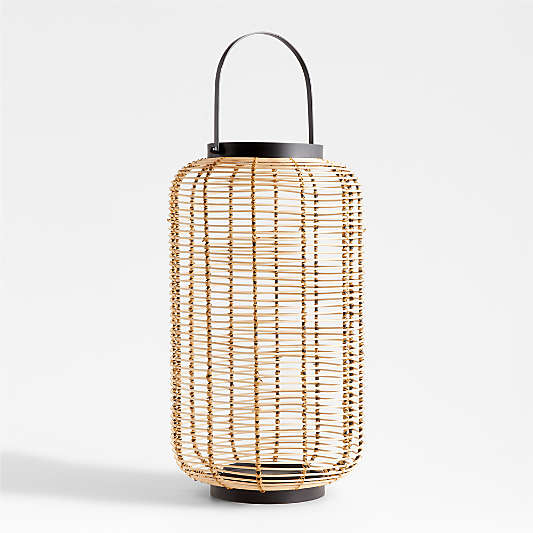 Brigton Rattan Outdoor Lantern 23"