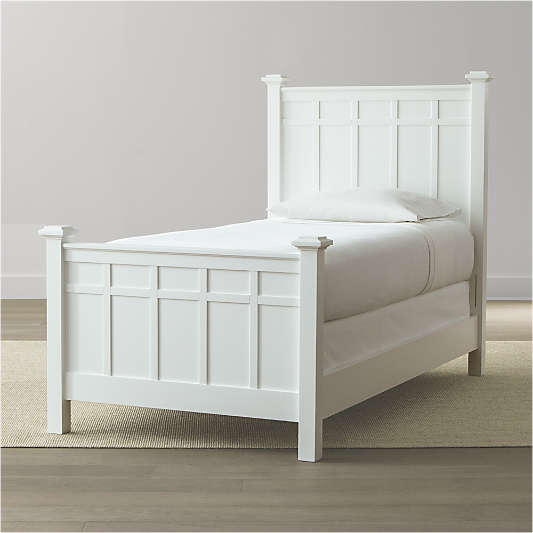 Brighton White Twin Bed