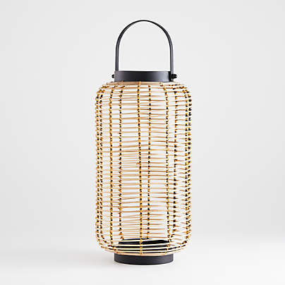 Brigton Rattan Outdoor Lantern 16"