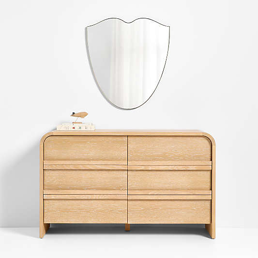 Bristol 27" Shield Shape Metal Kids Wall Mirror