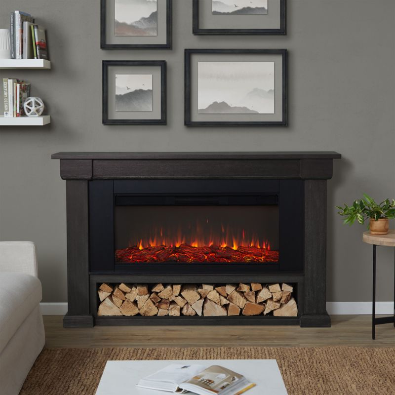 Bristow Dark Wood Electric Fireplace - image 1 of 7