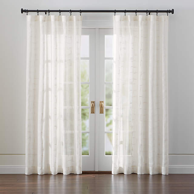 Briza Sheer Cream Linen Curtains, Best Off White Linen Curtains