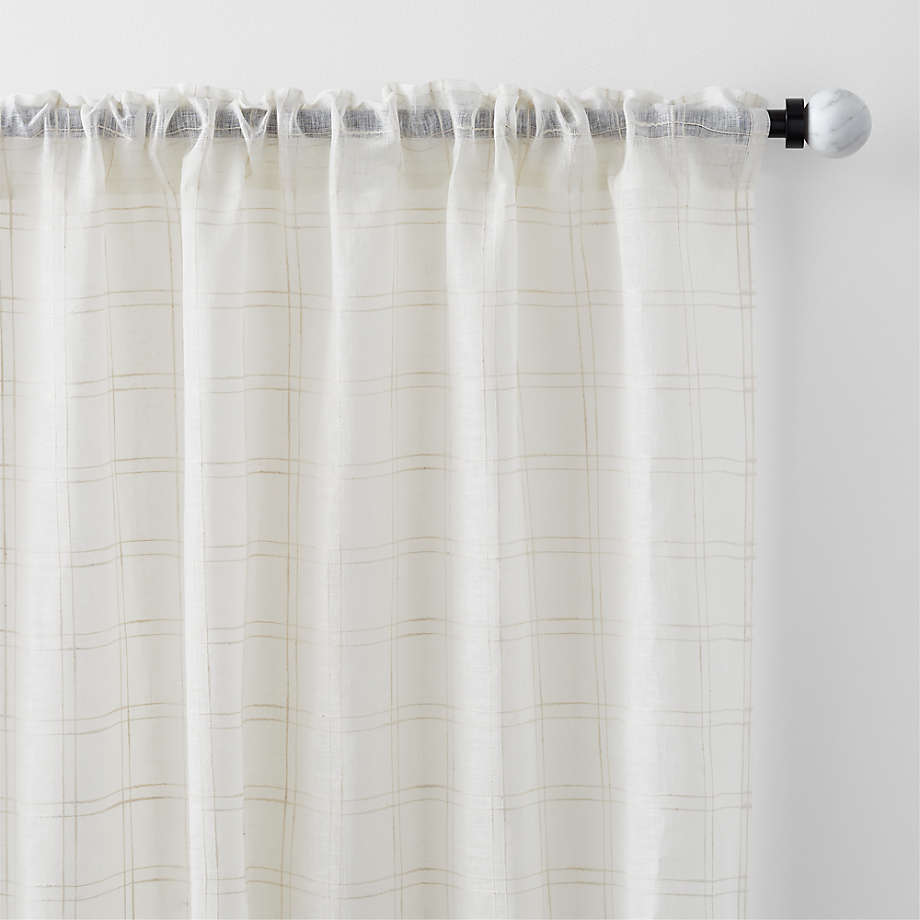 Briza Linen Sheer Window Curtain Panel 52"x84"