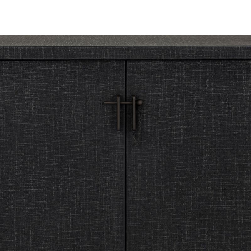 Finnegan 80" Black Wood Media Console - image 9 of 11