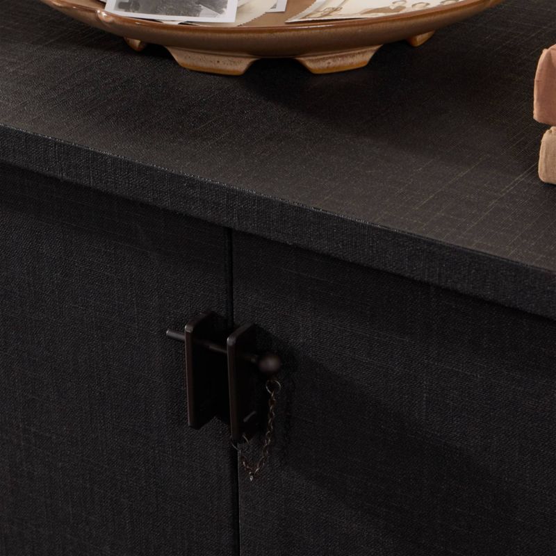 Finnegan 80" Black Wood Media Console - image 2 of 11