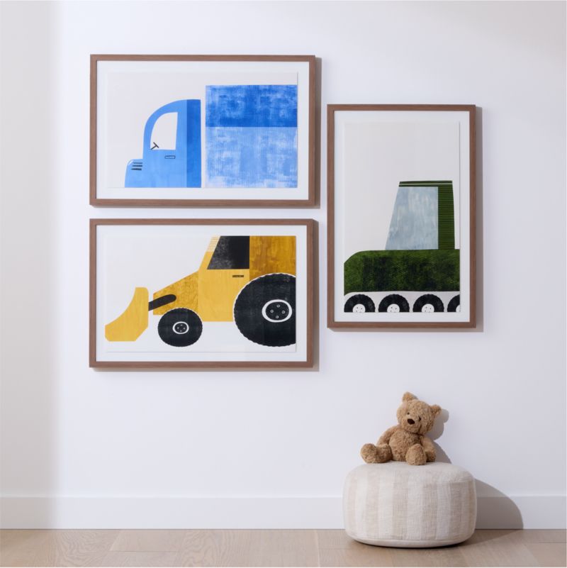 Bulldozer Large Framed Wall Art Print - image 2 of 6