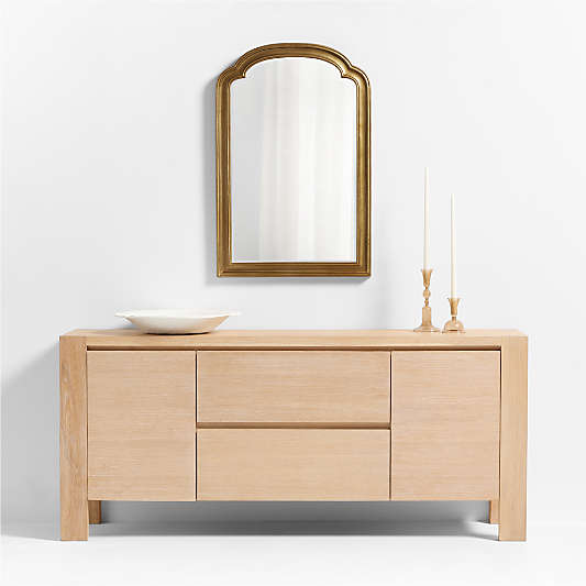 Brookhaven Brass Metal Vanity Wall Mirror 23.9"x36"