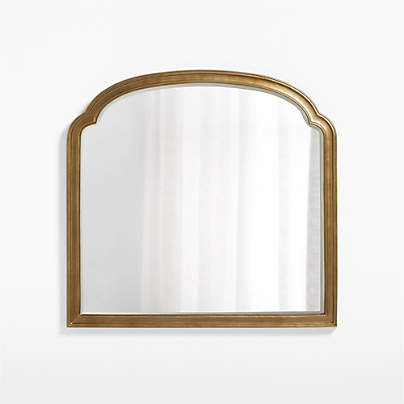 Brookhaven Brass Metal Mantel Mirror 39.75"x41.75"