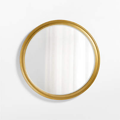 Brookhaven Brass Metal Round Wall Mirror 40"