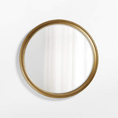 Brookhaven Brass Metal Round Wall Mirror 40"