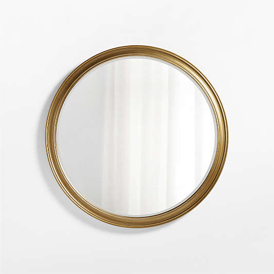 Brookhaven Brass Metal Round Wall Mirror 40"