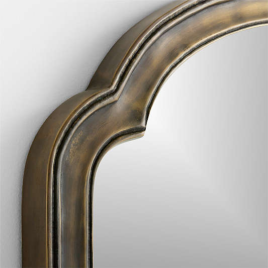 Brookhaven Pewter Metal Mantel Mirror 39.75" x 41.75"