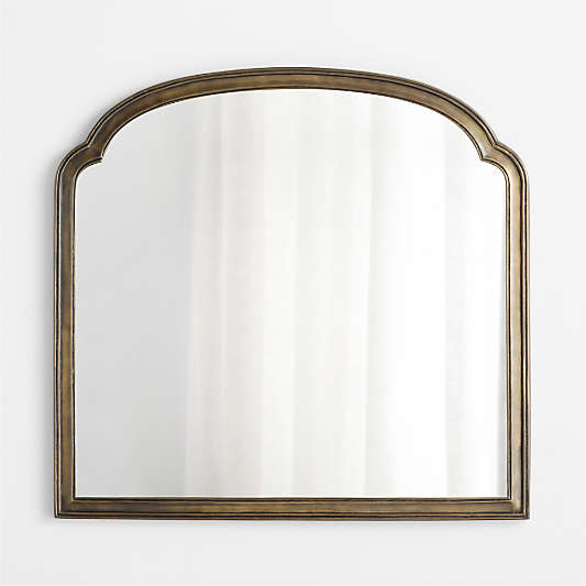 Brookhaven Pewter Metal Mantel Mirror 39.75" x 41.75"