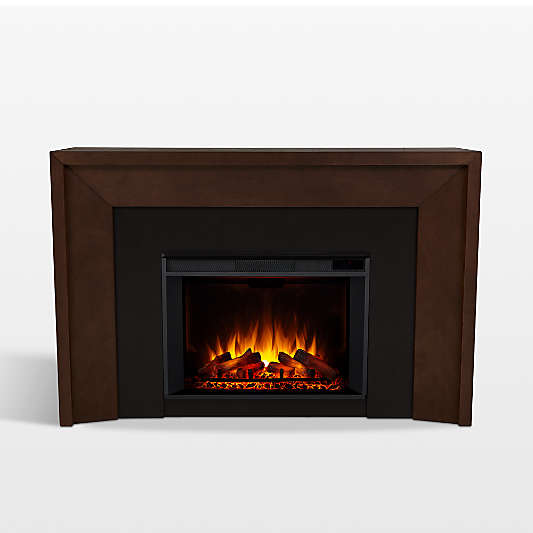 Rowan Grand Fireplace Mantel in Dark Clove Finish