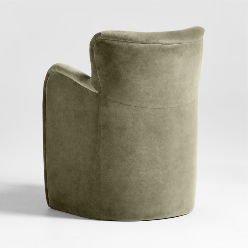 Broome Upholstered Olive Green Dining Chair by Jake Arnold - image 12 of 18