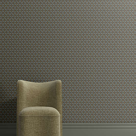 Briar Ficus Green Floral Wallpaper