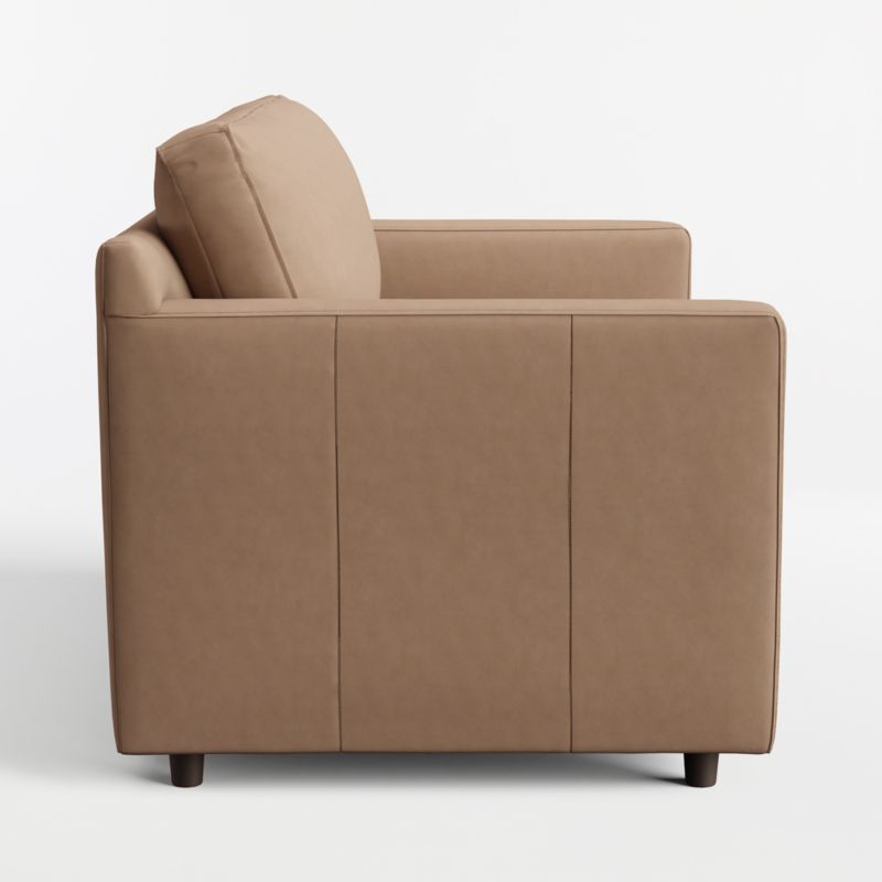 Barrett II 54" Leather Track Arm Twin Sleeper Chair and a Half - image 12 of 13
