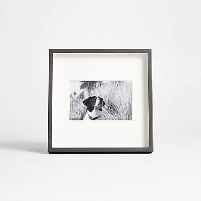 Brushed Black 4x6 Picture Frame