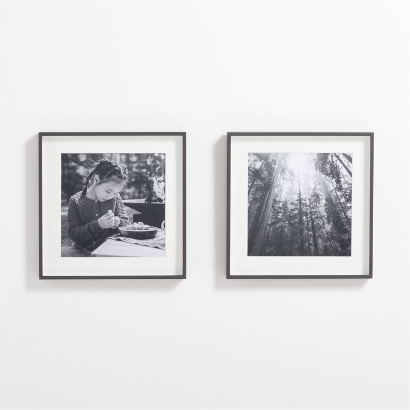 2-Piece Brushed Black 11x11 Gallery Wall Frame Set - image 0 of 3