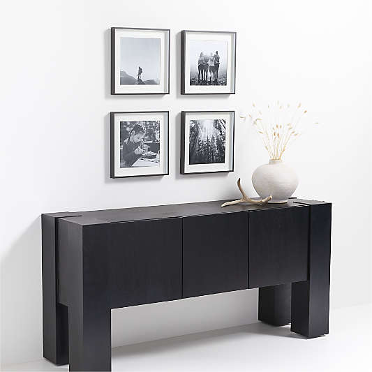 4-Piece Brushed Black 11x11 Gallery Wall Frame Set