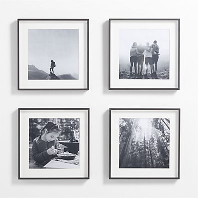 View 4-Piece Brushed Black 11x11 Gallery Wall Frame Set details