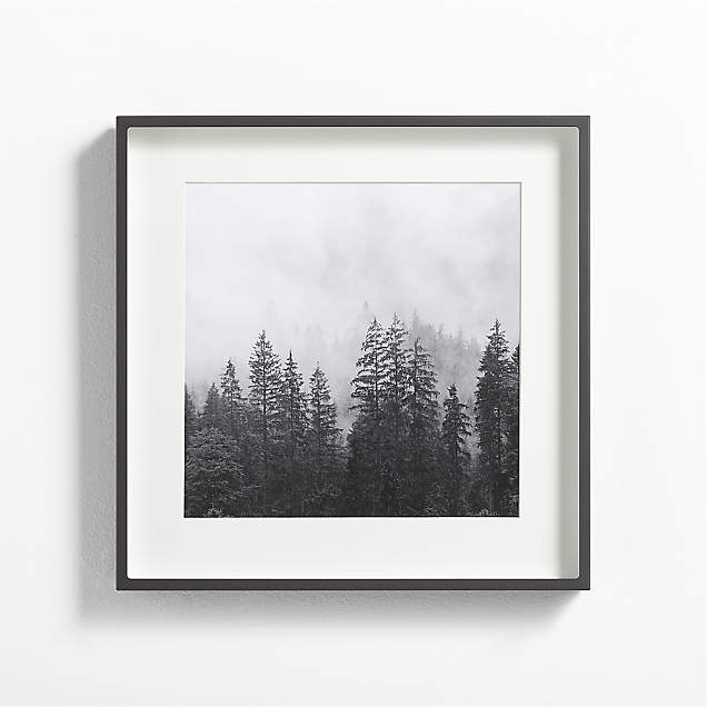 Icon Wood 5x5 Black Wall Frame + Reviews | Crate & Barrel