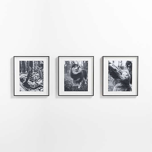 3-Piece Brushed Black 11x14 Gallery Wall Frame Set