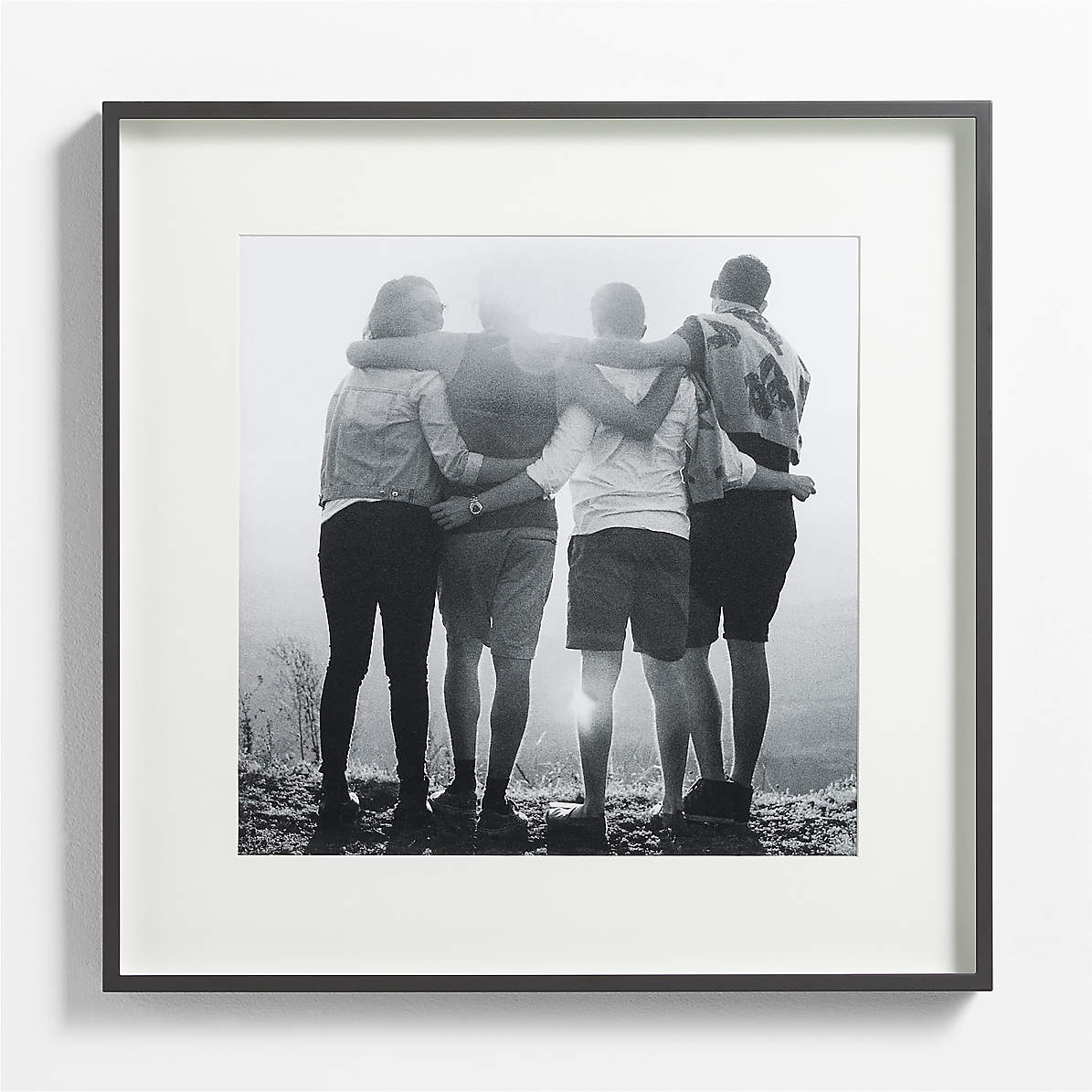 Toelating Een zin Goed doen Brushed Black 18" Square Wall Photo Picture Frame + Reviews | Crate & Barrel