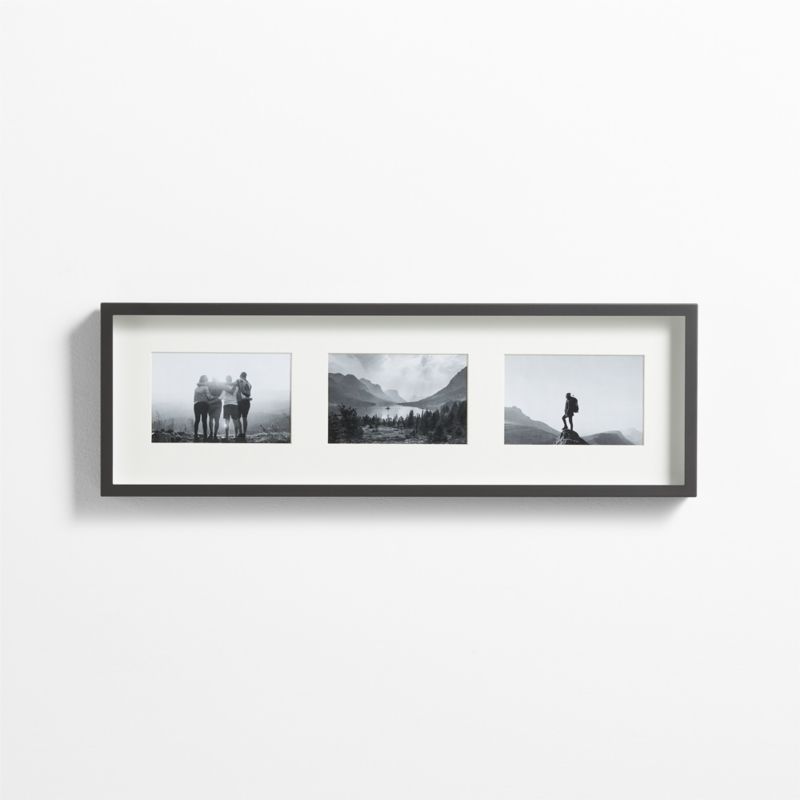 Brushed Black Triple 4x6 Wall Frame - image 0 of 8