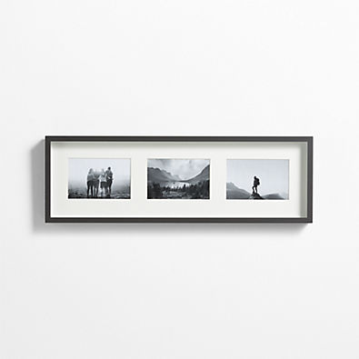 View Brushed Black Triple 4x6 Picture Frame details