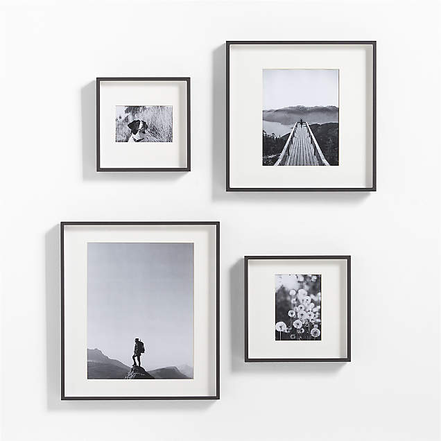 6-Piece Brushed Black 11x11 Gallery Wall Picture Frame Set + Reviews ...