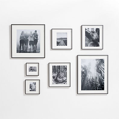 View 7-Piece Brushed Black Gallery Wall Frame Set details