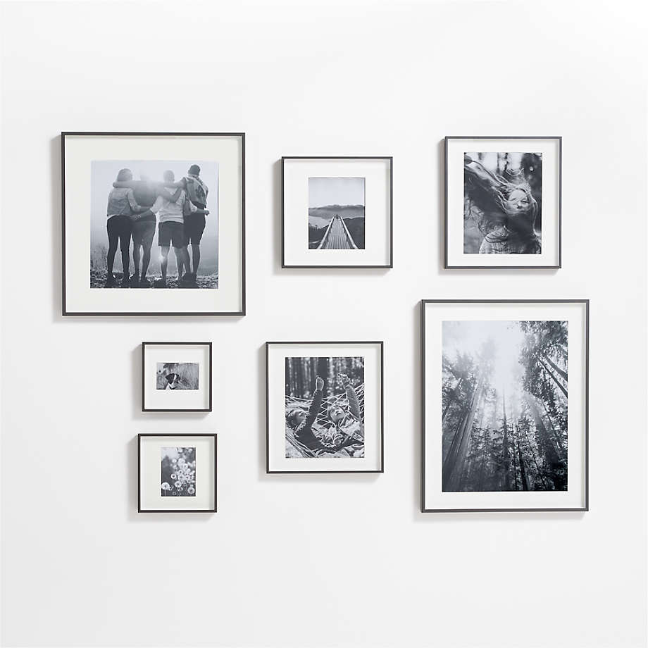 9-Piece Brushed Black 4x6 Gallery Wall Picture Frame Set + Reviews