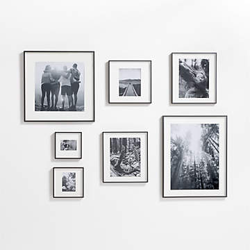6-Piece Brushed Black 11x11 Gallery Wall Picture Frame Set + Reviews