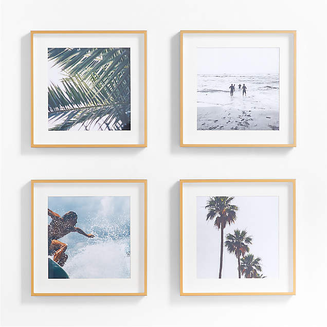 4Piece Brushed Brass Gallery Wall Picture Frame Set + Reviews Crate