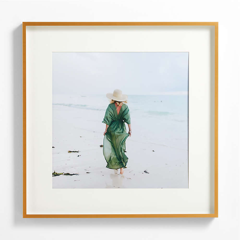 Brushed Brass 18" Square Wall Photo Picture Frame + Reviews Crate