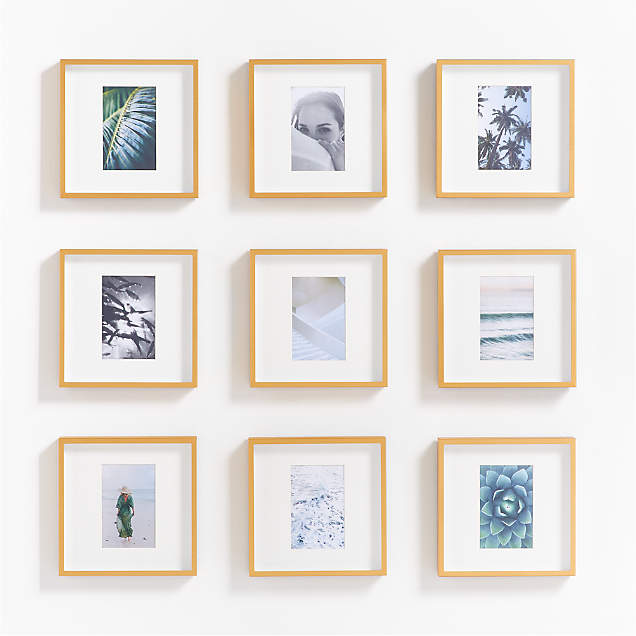 Brushed Brass 5x7 Frame + Reviews Crate & Barrel