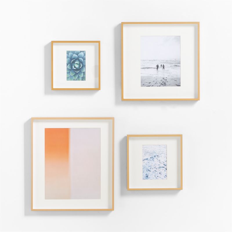 4-Piece Brushed Brass Gallery Wall Frame Set - image 0 of 3