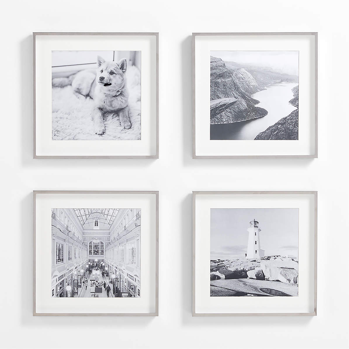 Bless international Picture Frame Set, 8 Pieces with Two 11x11